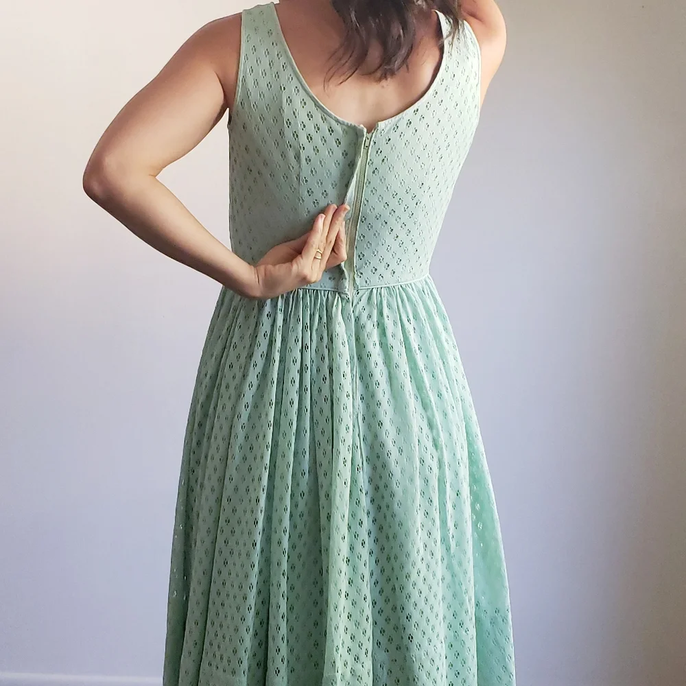 1950s Vintage Dress Jacket Set KerryBrooke by JC Penney's  Atomic Mint - Picture 9 of 15